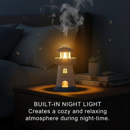 Lighthouse Mini Humidifier – Ultrasonic USB Air Purifier & Night Light