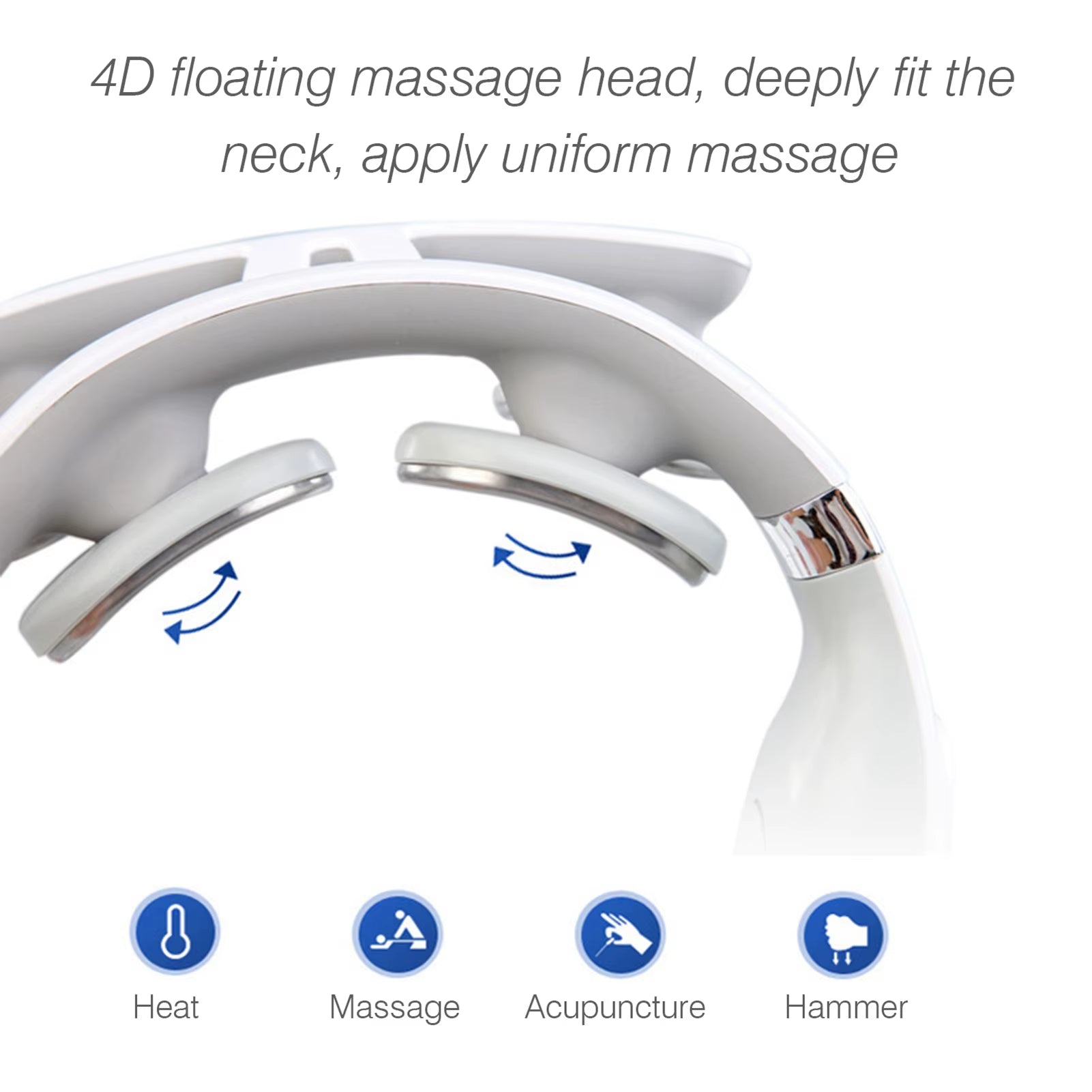 Cervical Massager 16 Modes USB Smart Pulse Heating 4 Neck Massager for Neck Tension Neck Massager Vibrator Heating Massager