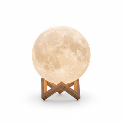Moonglow Realistic LED Moon Lamp with Stand.