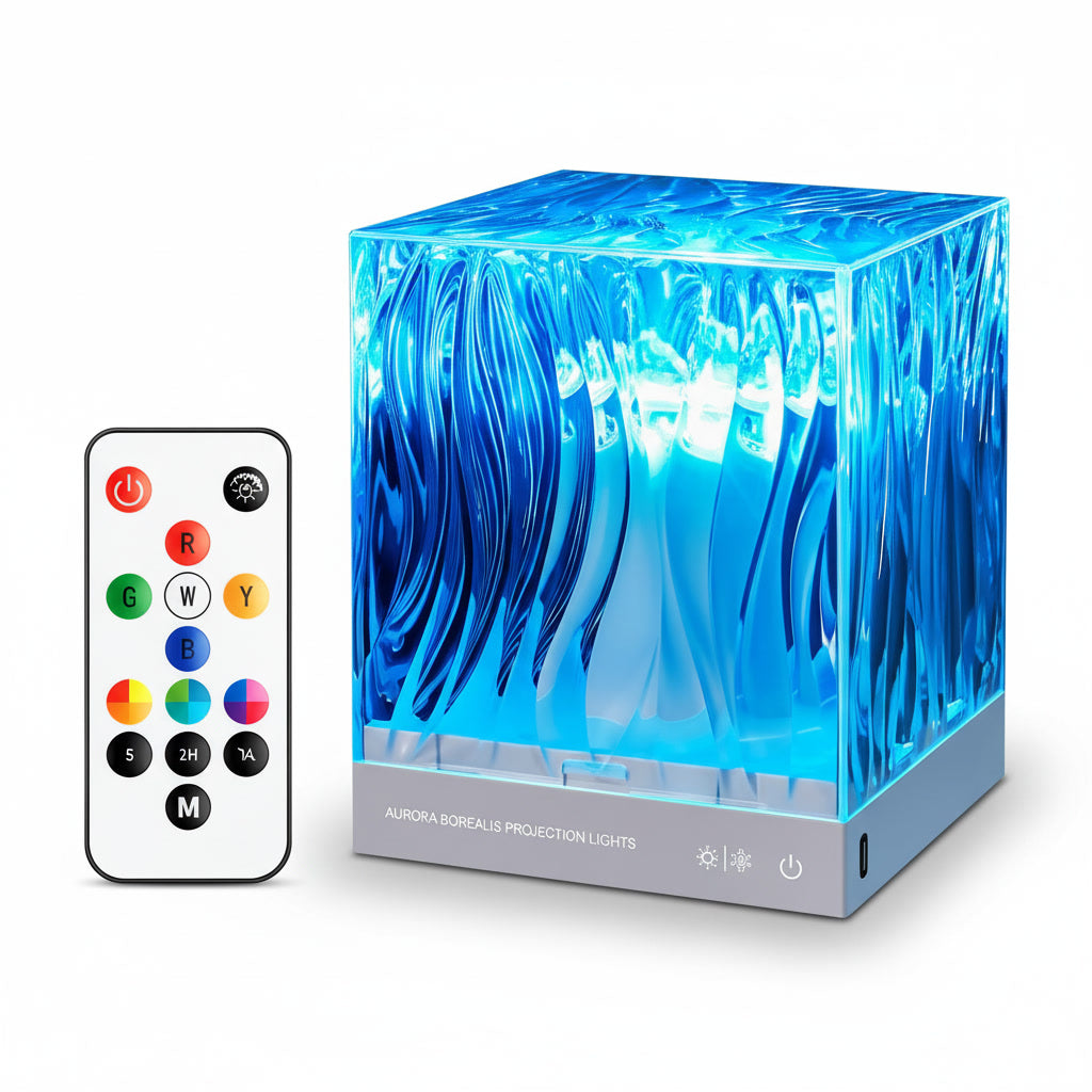 Glacia Glow Light.Northern Lights Projection Lamp Ambience Atmosphere.